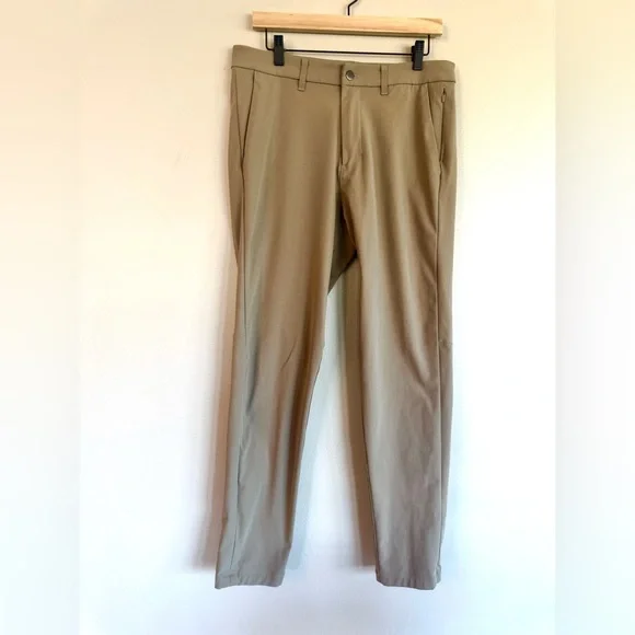 Lululemon Commission Pant Slim 32x30 Warpstreme Tofino Sand Khaki ABC - Picture 9 of 13